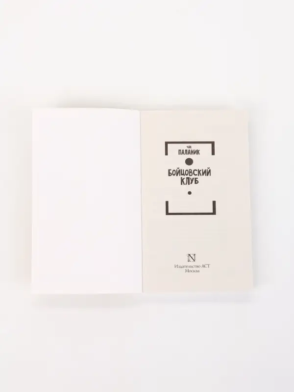 Книга &laquo;Бойцовский клуб&raquo;, Чак Паланик
