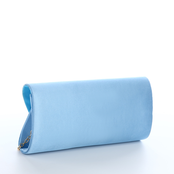 Сумка-клатч на магните, цвет голубой