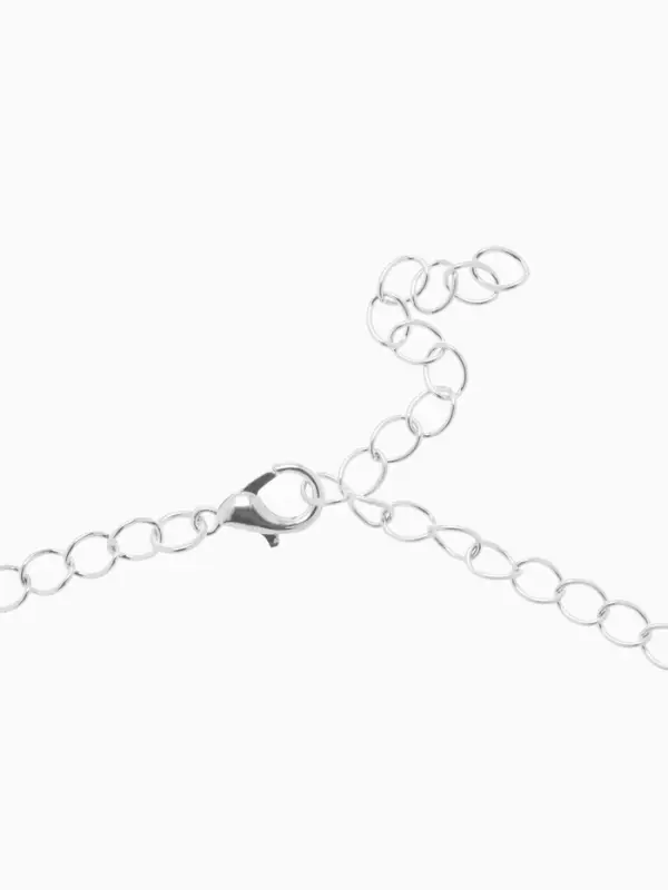 Набор 2 предмета: серьги, колье &laquo;Листопад&raquo;, капли, зелёно-белый в серебре, 45 см