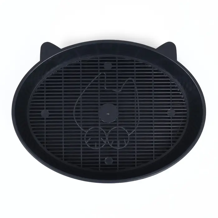 Туалет для кошек &laquo;Киса&raquo;, 36&times;27&times;6 см, с сеткой, пластик, серый микс