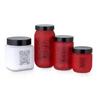 Банка для сыпучих &laquo;Любовь на кухне&raquo;, 1 л, стекло, белая