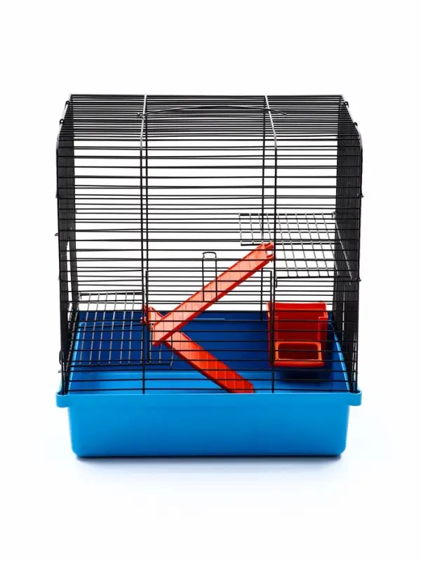 Клетка для грызунов "Мини" двухярусная, 29 x 25 х 32 см, синий