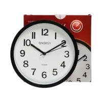 Часы настенные классические ENERGY ЕС-139, бесшумные, плавный ход, d=22 см, чёрные