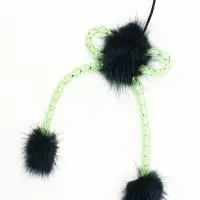 Дразнилка - удочка &laquo;Норковое чудо&raquo;, на деревянной палочке