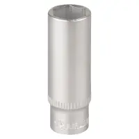 Головка торцевая 1/4"DR шестигранная 12мм, L=50мм пласт.подвес