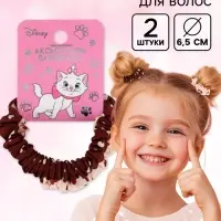 Резинка для волос &laquo;Сердечки&raquo;, набор 2 шт., Коты аристократы