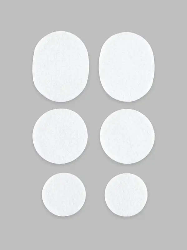 Заплатки для обуви, 6 шт., с клеевым слоем, белые