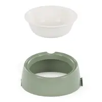 Лего-миска для животных &laquo;Фокси&raquo;, 300 мл, с наклоном, пластик, цвет фисташковый