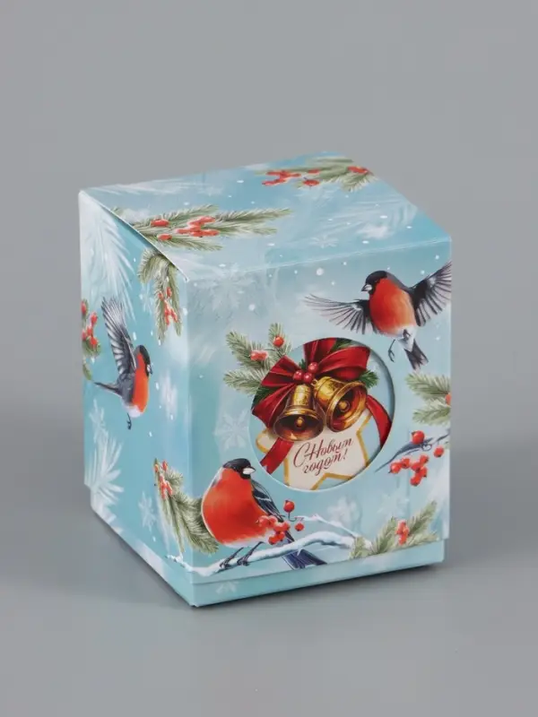 Бонбоньерка &laquo;Снегири&raquo;, 6.2&times;7&times;6.2 см