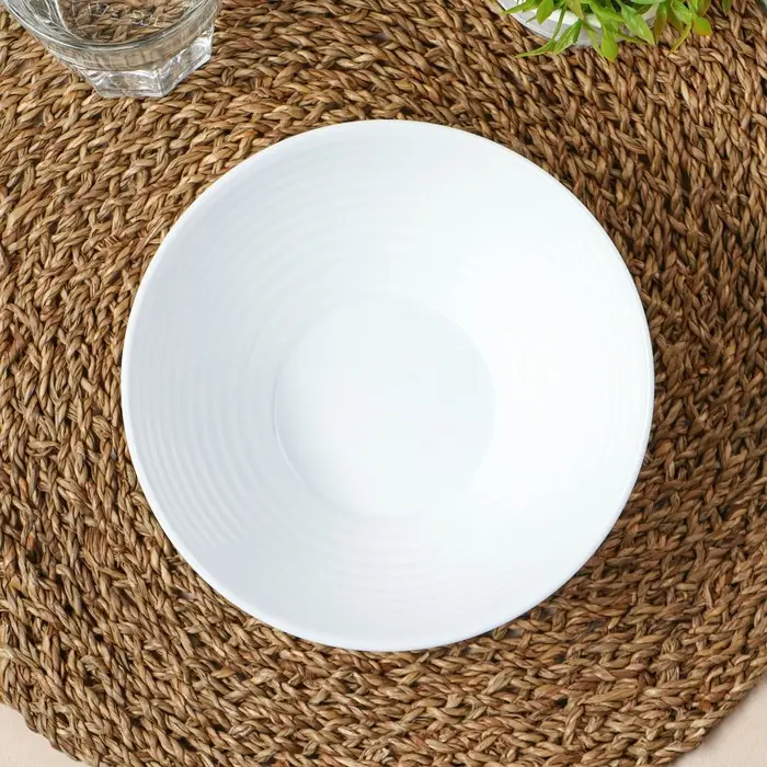 Салатник Avvir Сarve, 850 мл, d=18 см, стеклокерамика, цвет белый