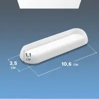 Ручка мебельная самоклеющаяся CAPPIO, L=106 мм, пластик, цвет белый