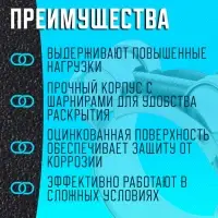 Хомут силовой ZEIN engr, диаметр 26-28 мм, ширина 18 мм, оцинкованный