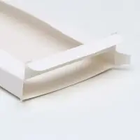 Коробка под плитку шоколада, белая, с окном 17.1×8×1.4 см