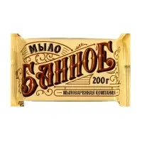 Туалетное мыло в цветной пленке &laquo;Банное&raquo;, 200 г