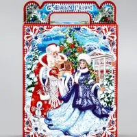 Подарочная коробка новогодняя &laquo;Кремль&raquo;. для сладких подарков, 14&times;6&times;21 см