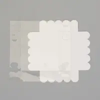 Коробочка для печенья белая, 10 х 10 х3 см набор 5 шт