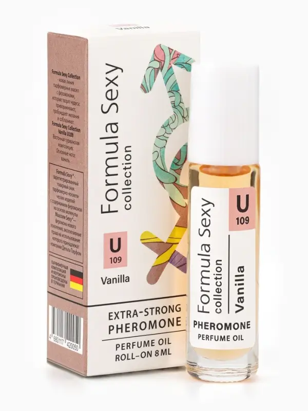 Парфюмерное масло женское с феромонами Formula Sexy Collection Vanilla U109, 8 мл (по мотивам Vanilla Blend (Zielinski & Rozen)