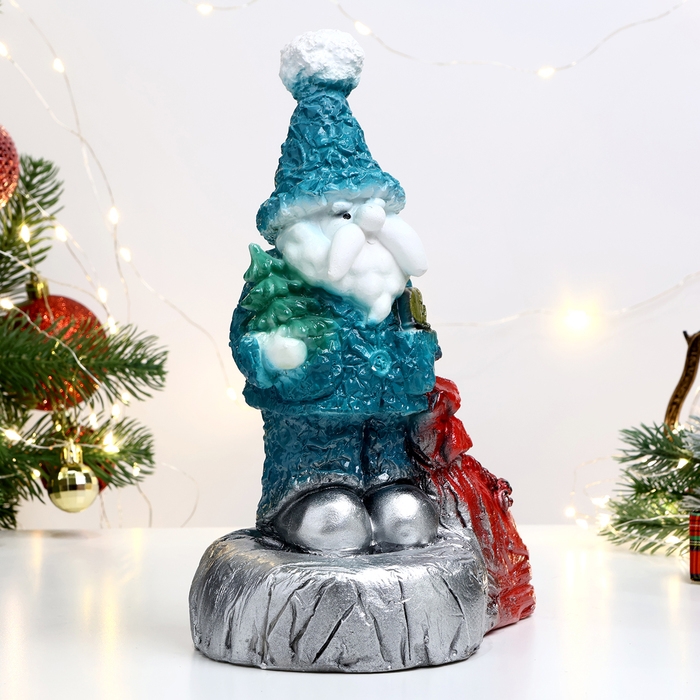 Копилка Копилка "Дед мороз с мешком" красная, 25х21см