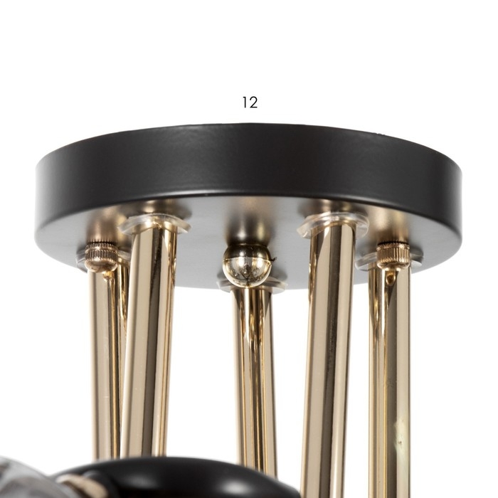 Люстра Люстра "Рони" 5хЕ27 40Вт черный 62х62х23см BayerLux