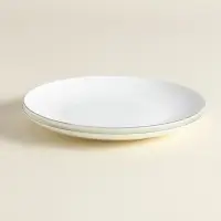 Тарелки SL Home &laquo;Каскарон&raquo;, d=20 см, набор 2 шт., костяной фарфор, белые