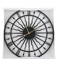 Часы настенные интерьерные &laquo;Солнце&raquo;, серия: Лофт, металл, бесшумные, плавный ход, d=80 см, от батарейки 1&times;АА