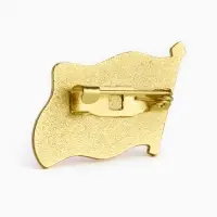 Значок «Флаг СССР», 2×3 см, цвет красный в золоте