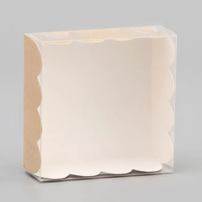 Коробка для печенья, крафт, 7×7×3 см Коробка для печенья, крафт, 7×7×3 см