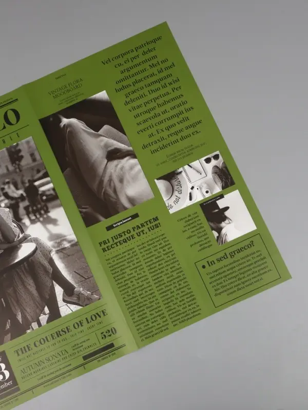 Пленка флористическая "Газета любви" 65мкм, 50х57 &plusmn;1см