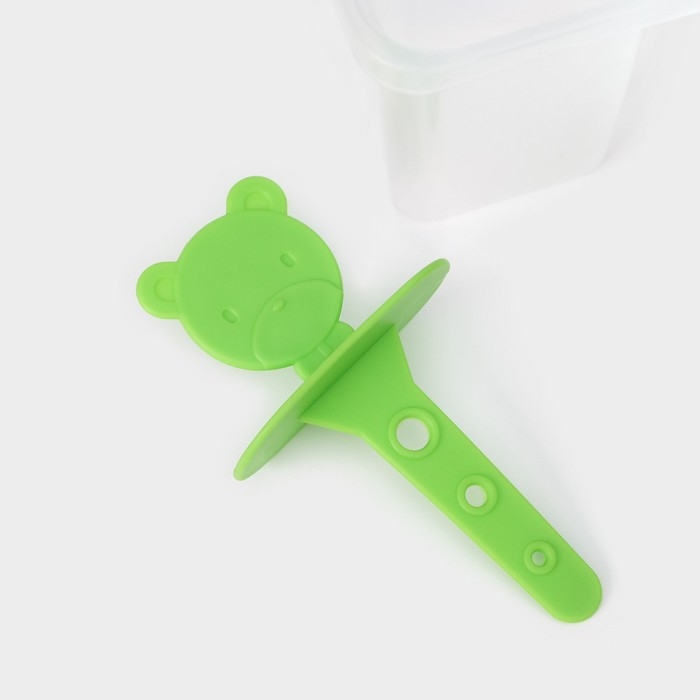 Форма для мороженого Доляна «Медвежонок», 13×11,5×7,5 см, 4 ячейки, цвет прозрачный Форма для мороженого Доляна «Медвежонок», 13×11,5×7,5 см, 4 ячейки, цвет прозрачный