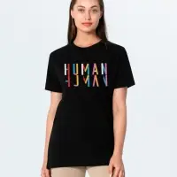 Футболка Human, черная, размер S