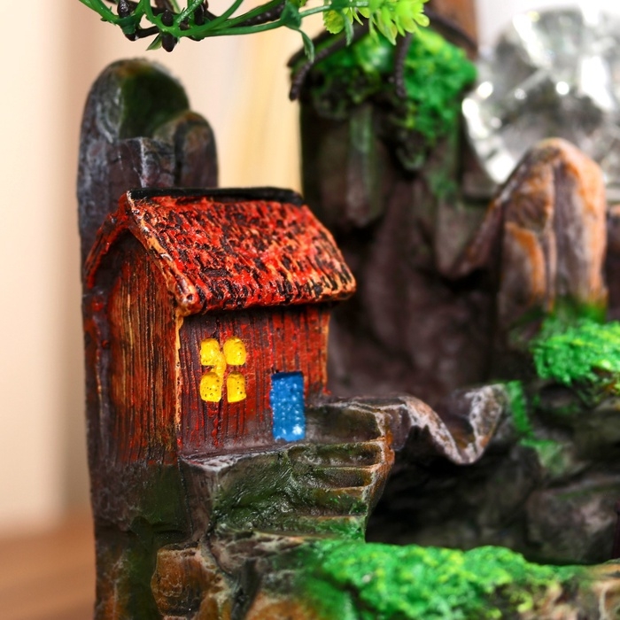 Фонтан Фонтан "Домик у пруда" 13х17х27 см (с подсветкой)