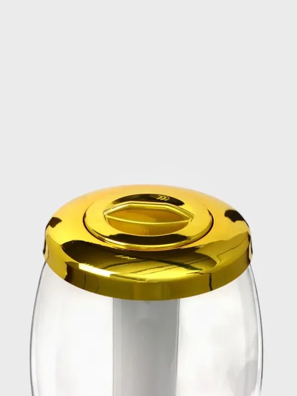 Башня пивная MonlinGold, колба 3 л, ёмкость для льда, подсветка, пластик, золотистый