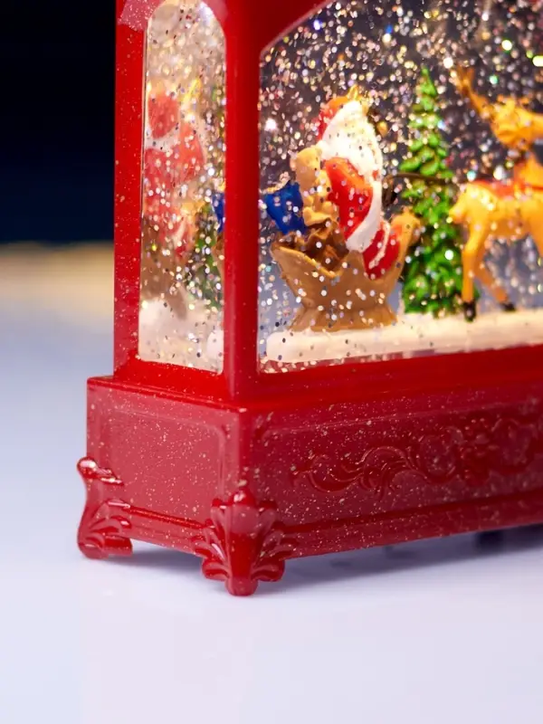 Светодиодная фигура &laquo;Упряжка&raquo; 5.5&times;14&times;19.5 см, от батареек 3хААА, музыка, USB, свечение тёплое белое