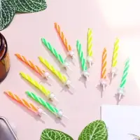 Свечи для торта &laquo;Красочные&raquo;, 6 см, классические, набор 24 шт.