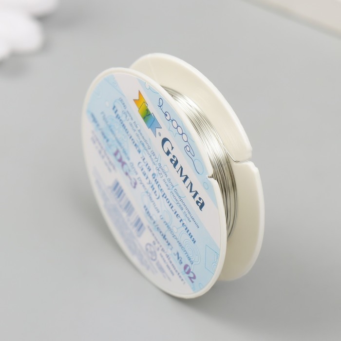 Проволока для бисера  Проволока для бисера "Gamma" d 0.3 мм 10 м ± 0.5 м №02