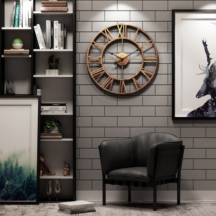 Часы настенные, серия: Лофт,  Часы настенные, серия: Лофт, "Талан",  дискретный ход, d-60 см