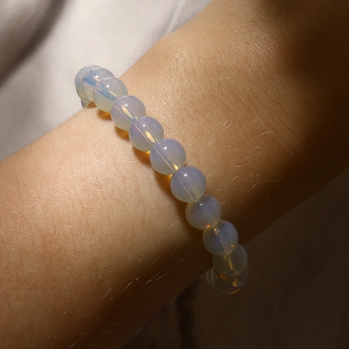 Браслет шар №8 «Лунный камень», 5,5см Браслет шар №8 «Лунный камень», 5,5см