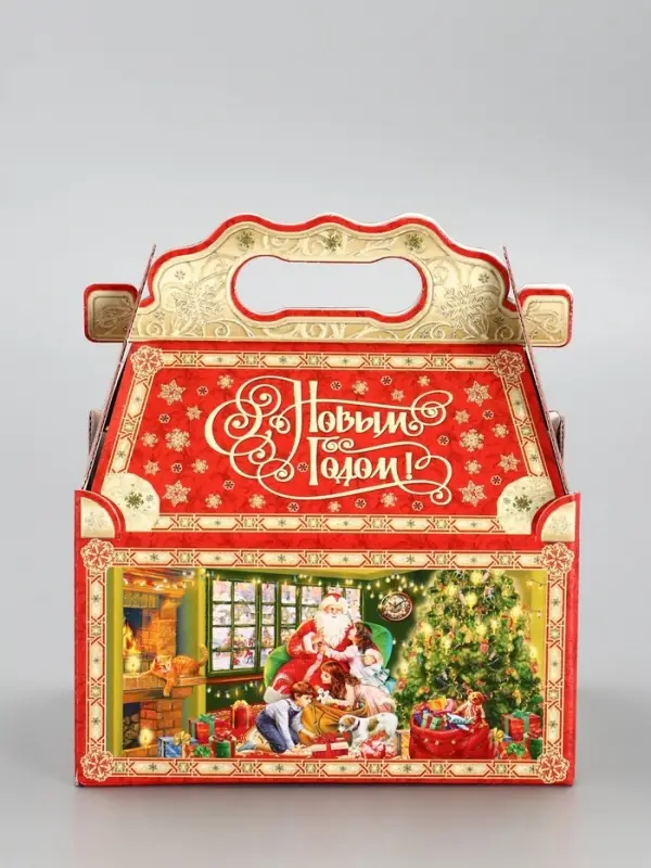 Подарочная новогодняя коробка «Атмосфера», для сладких подарков, 20×12×19 см Подарочная новогодняя коробка «Атмосфера», для сладких подарков, 20×12×19 см