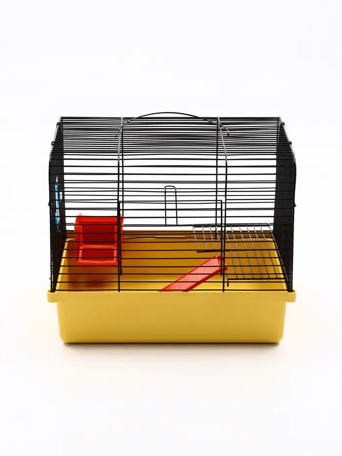 Клетка для грызунов "Мини" одноярусная, 29 x 25 х 24 см, желтый Клетка для грызунов "Мини" одноярусная, 29 x 25 х 24 см, желтый