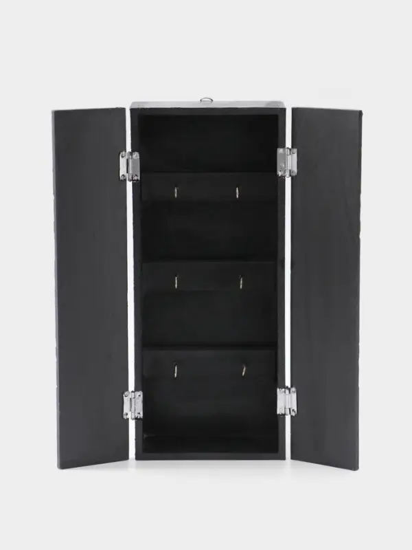 Ключница &laquo;Древо&raquo;, 6 крючков, 14&times;7&times;32 см, МДФ, серебристая