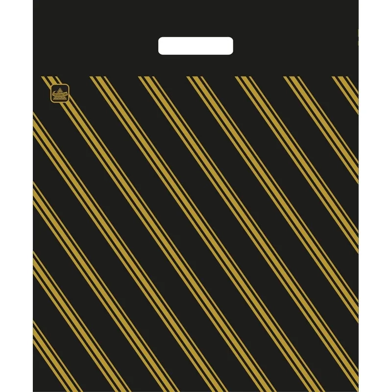 Пакет с вырубной ручкой,ПВД,40х47см,55мкм,50 шт/уп