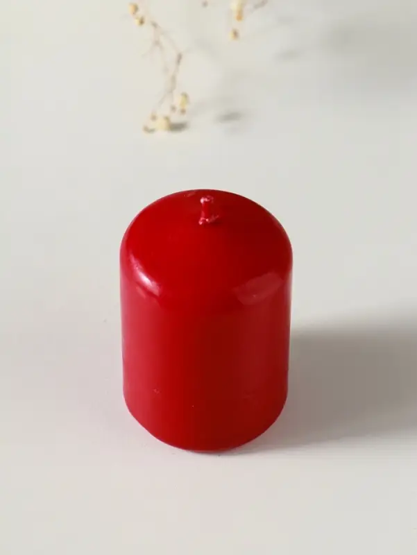 Свеча-цилиндр 4х6 см, 70 гр, бордовый Свеча-цилиндр 4х6 см, 70 гр, бордовый