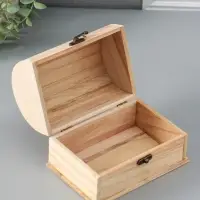 Шкатулка для росписи дерево &laquo;Сундук&raquo;, замок крючок, 18&times;12&times;12 см