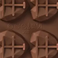 Форма для конфет и шоколада Доляна &laquo;Холодное сердце&raquo;, 20.5&times;10&times;1.5 см, 15 ячеек, силикон, коричневая