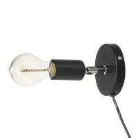 Спот &laquo;Дарни&raquo; с проводом и выключателем Е27 40 Вт чёрный 10&times;10&times;10-160 см