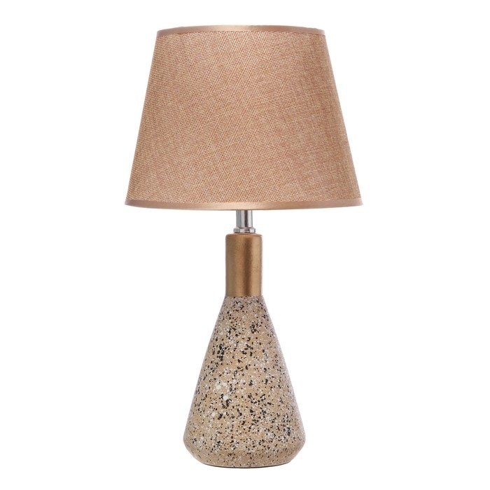 Настольная лампа Настольная лампа "Леона" Е14 40Вт бежево-золотой 23х23х41 см