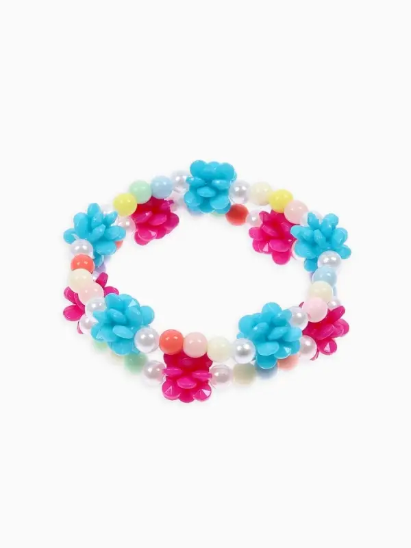 Браслет детский &laquo;Выбражулька. Цветочки Пионы&raquo;, d=6 см, МИКС