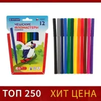 Фломастеры 12 цветов Centropen 7790 &laquo;Пингвины&raquo; 1.8 мм, линия 1.0 мм