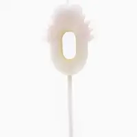 Свеча для торта цифра 0 &laquo;Зверюшка&raquo;, 5см