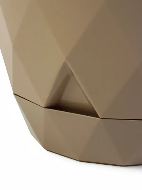 Горшок для цветов "Laurel" D-14,5 см, 1,3 л с поддоном, бежевый